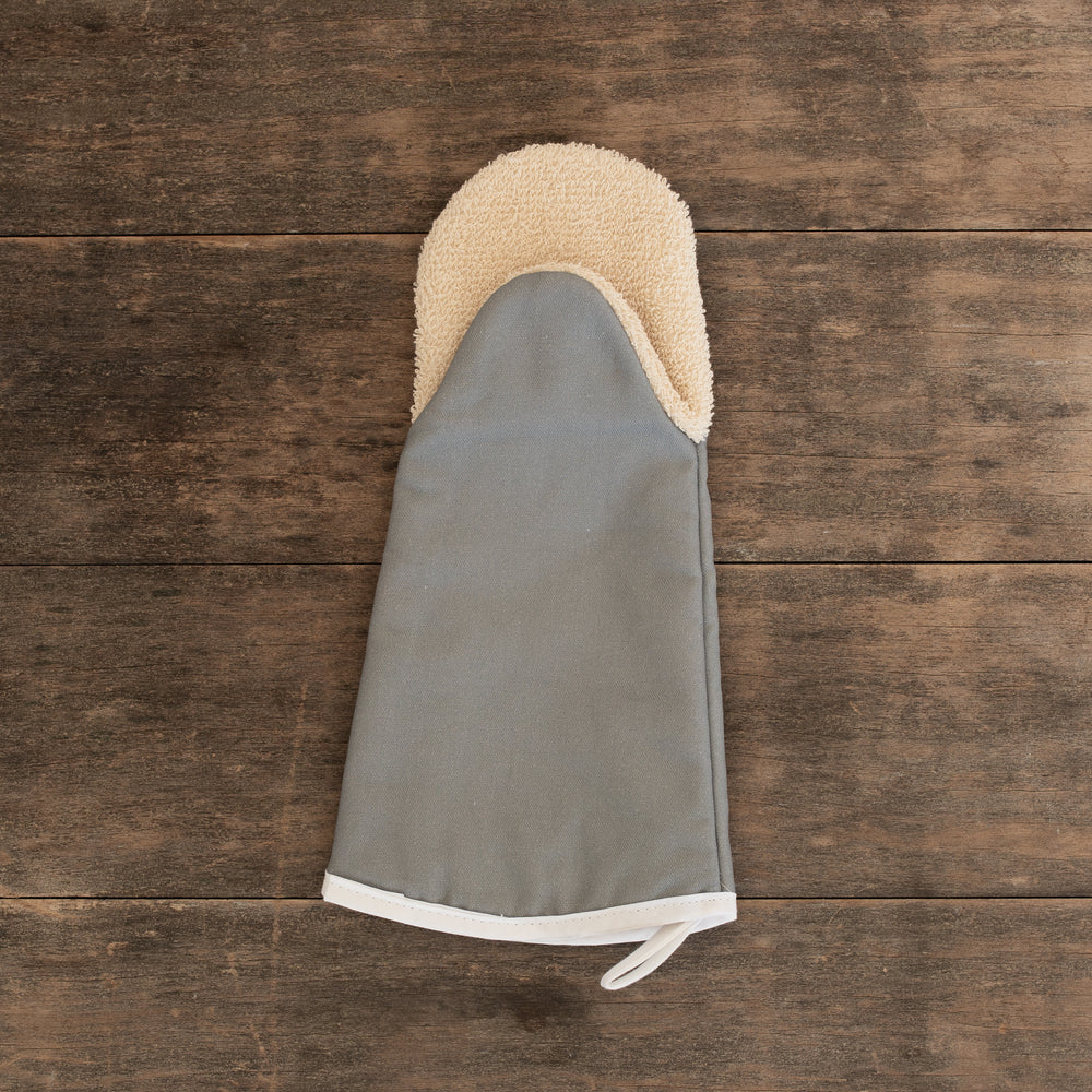 Dandelion Oven Mitt In Grey